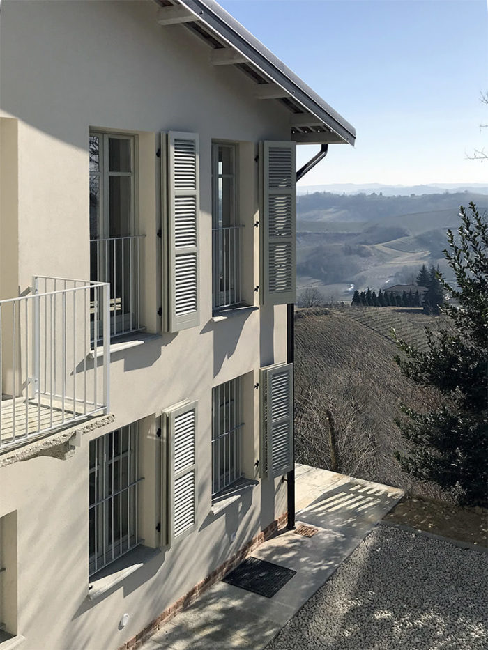 Casa vista Langhe con3studio architetti Piemonte